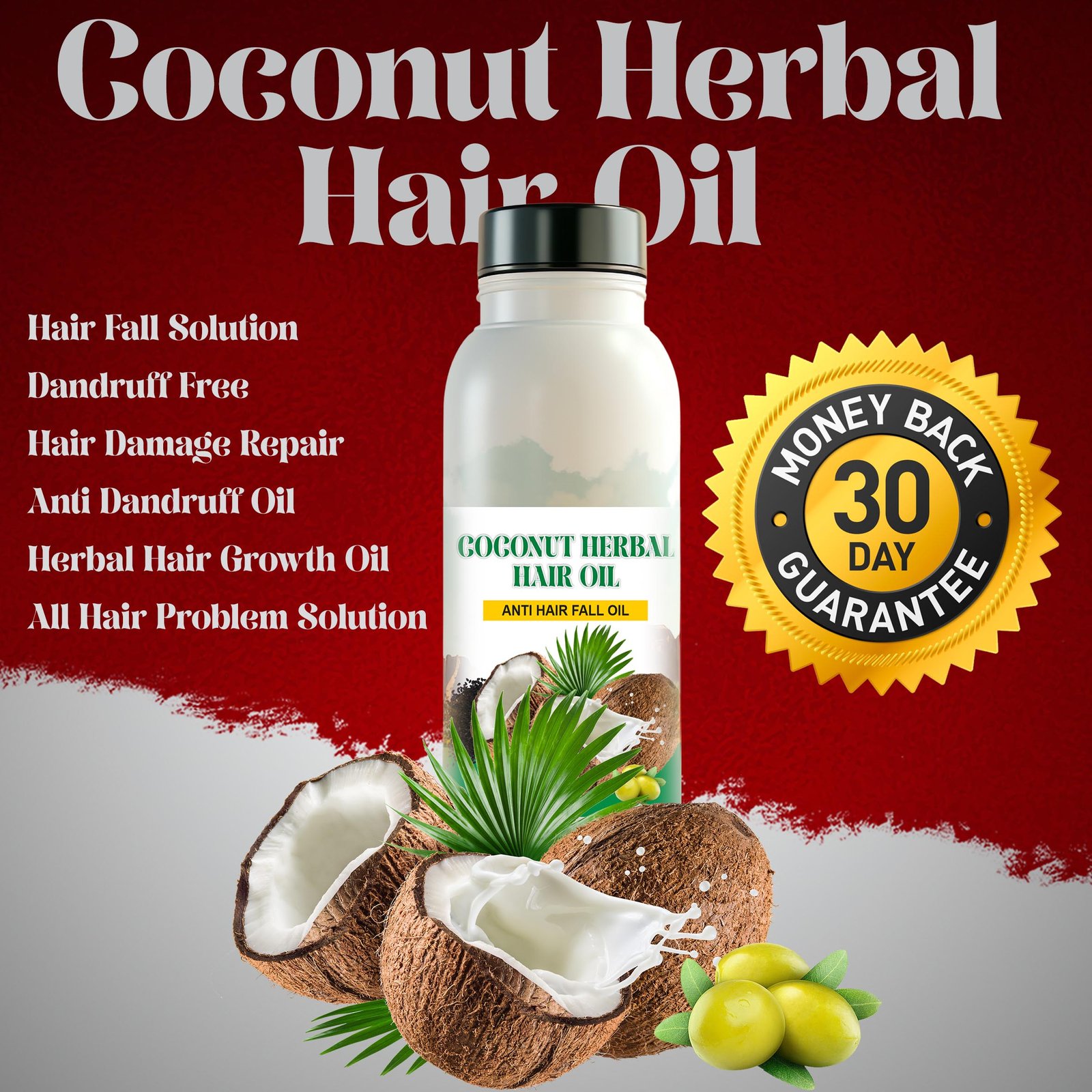 COCONUT HERBAL HAIR OIL